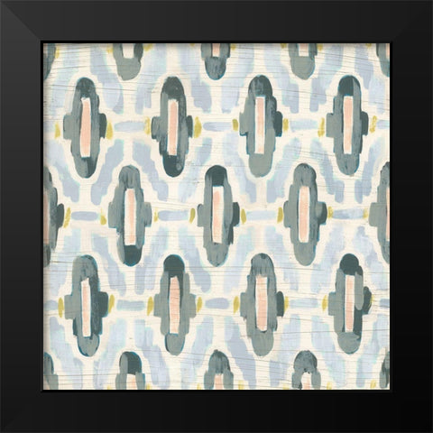 Mesa Tile II Black Modern Wood Framed Art Print by Vess, June Erica