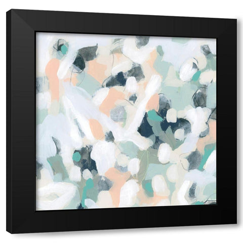 Pastel Alloy II Black Modern Wood Framed Art Print with Double Matting by Vess, June Erica