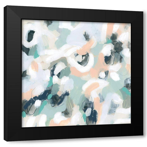 Pastel Alloy III Black Modern Wood Framed Art Print with Double Matting by Vess, June Erica