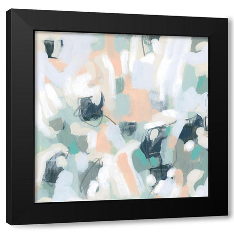 Pastel Alloy IV Black Modern Wood Framed Art Print by Vess, June Erica