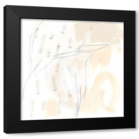 Subtle Strike V Black Modern Wood Framed Art Print with Double Matting by Vess, June Erica