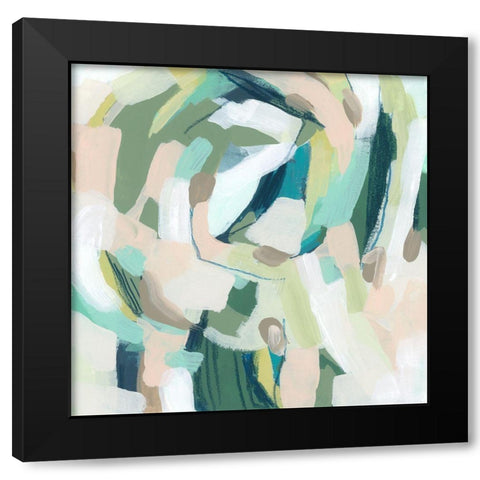 Verdant Matrix II Black Modern Wood Framed Art Print with Double Matting by Vess, June Erica