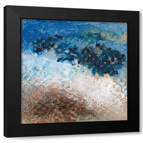Sharkfin II Black Modern Wood Framed Art Print with Double Matting by Longley, Alicia