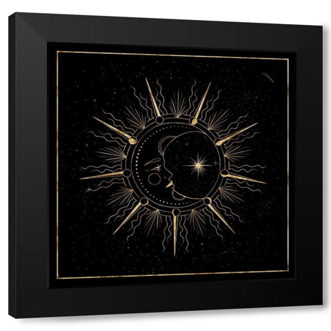 Mother Moon II Black Modern Wood Framed Art Print with Double Matting by Popp, Grace