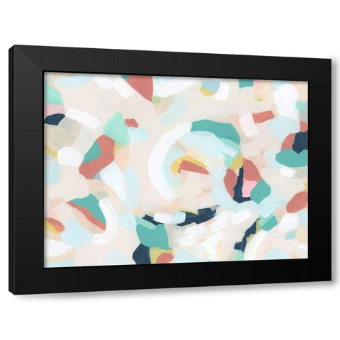 Wave Pool II Black Modern Wood Framed Art Print with Double Matting by Vess, June Erica