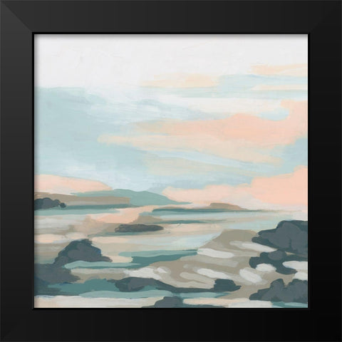 Stone Marsh Vista II Black Modern Wood Framed Art Print by Vess, June Erica