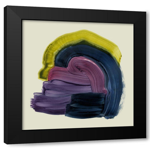 Abstract Mollusk I Black Modern Wood Framed Art Print with Double Matting by Popp, Grace