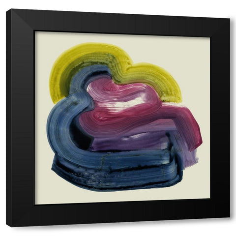 Abstract Mollusk II Black Modern Wood Framed Art Print with Double Matting by Popp, Grace