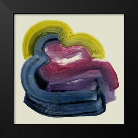 Abstract Mollusk II Black Modern Wood Framed Art Print by Popp, Grace