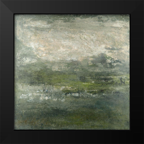 Embellished Sky And Earth Black Modern Wood Framed Art Print by Gordon, Sharon