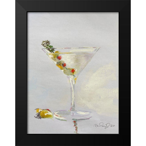 Cheers I Black Modern Wood Framed Art Print by Segal, Alan