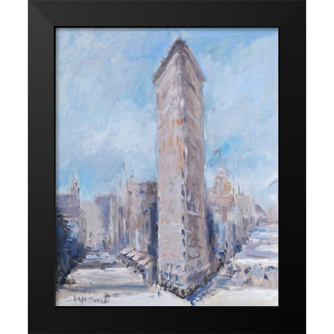 Flatiron Black Modern Wood Framed Art Print by Stevens, Allayn