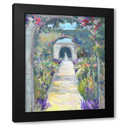 Peaceful Passage Black Modern Wood Framed Art Print with Double Matting by Stevens, Allayn