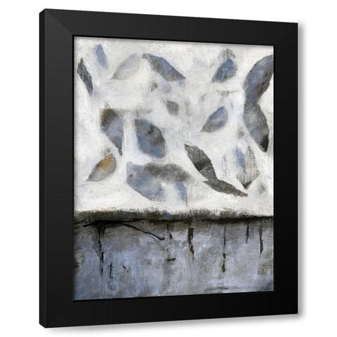 Falling Up in Blue I Black Modern Wood Framed Art Print with Double Matting by Bagnato, Judi