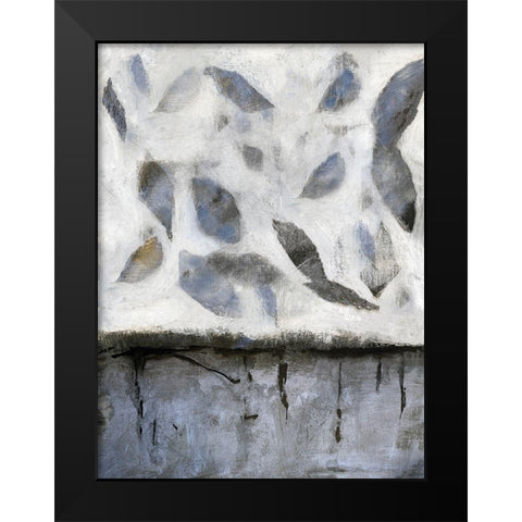 Falling Up in Blue I Black Modern Wood Framed Art Print by Bagnato, Judi