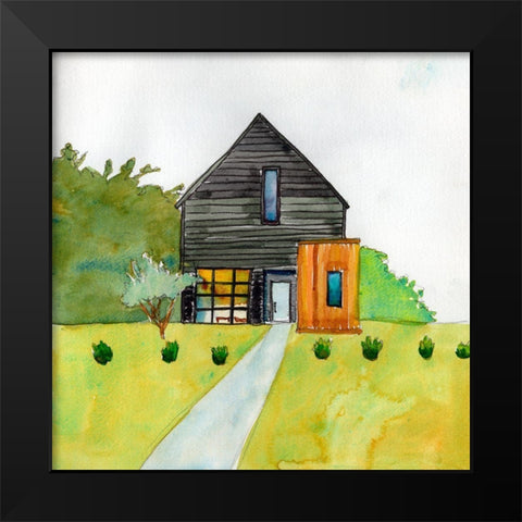 Cool Cabin I Black Modern Wood Framed Art Print by McCreery, Paul