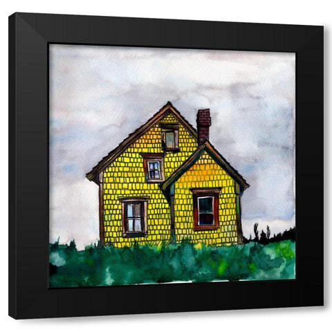 Cool Cabin IV Black Modern Wood Framed Art Print by McCreery, Paul