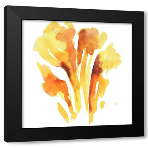 Seasonal Reflections II Black Modern Wood Framed Art Print by Combs, Joyce
