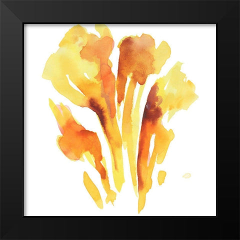 Seasonal Reflections II Black Modern Wood Framed Art Print by Combs, Joyce