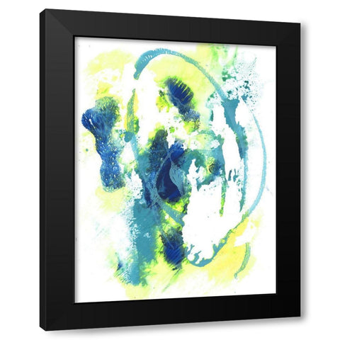 Positive Vibes I Black Modern Wood Framed Art Print with Double Matting by Combs, Joyce