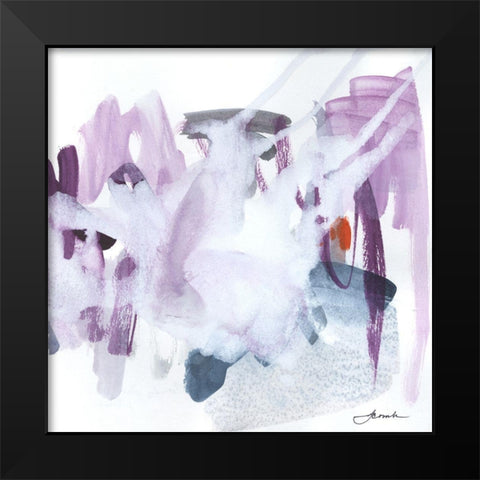 Candy Snow II Black Modern Wood Framed Art Print by Combs, Joyce