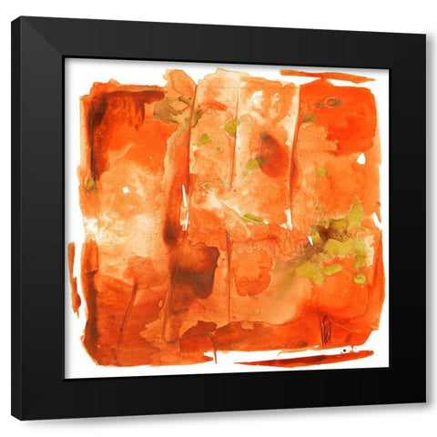 Orange Crush Black Modern Wood Framed Art Print by Combs, Joyce
