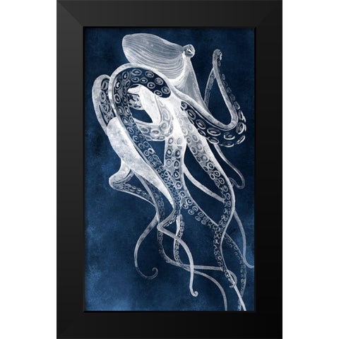 Octopus Sway II Black Modern Wood Framed Art Print by Popp, Grace