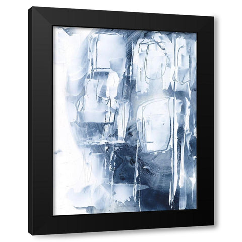 Blue Balloons II Black Modern Wood Framed Art Print with Double Matting by Harper, Ethan