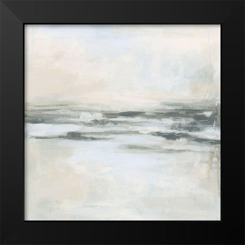 Winter Coast I Black Modern Wood Framed Art Print by Vess, June Erica