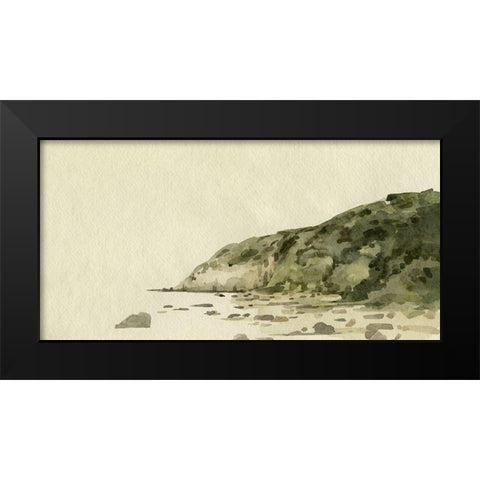 Coastal Hills II Black Modern Wood Framed Art Print by Caroline, Emma