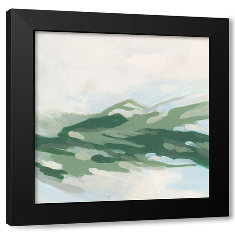 Emerald Foothills I Black Modern Wood Framed Art Print by Vess, June Erica