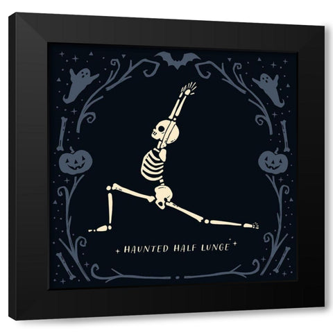 Scary Stretches III Black Modern Wood Framed Art Print with Double Matting by Barnes, Victoria