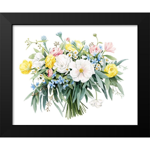 Ashtons Bouquet Black Modern Wood Framed Art Print by Popp, Grace