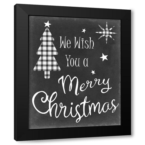 We Wish Black Modern Wood Framed Art Print by Chandler, Sharon