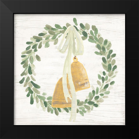 Weathered Aspen Wreath II Black Modern Wood Framed Art Print by Vess, June Erica