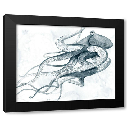 Drifting Tentacles I Black Modern Wood Framed Art Print with Double Matting by Popp, Grace