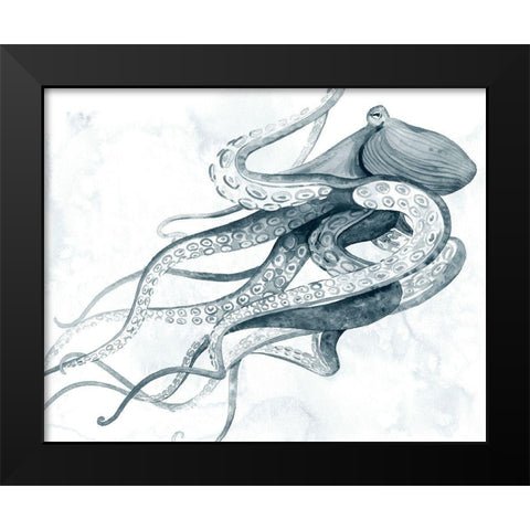 Drifting Tentacles I Black Modern Wood Framed Art Print by Popp, Grace