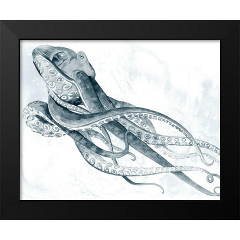 Drifting Tentacles II Black Modern Wood Framed Art Print by Popp, Grace