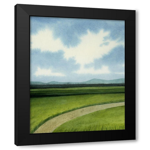 Blue Ridge Path I Black Modern Wood Framed Art Print with Double Matting by Popp, Grace