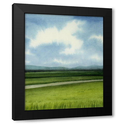 Blue Ridge Path II Black Modern Wood Framed Art Print with Double Matting by Popp, Grace