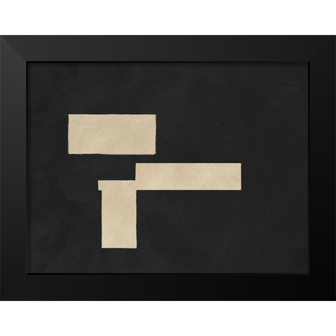 Quadrate Abstract I Black Modern Wood Framed Art Print by Green, Jacob