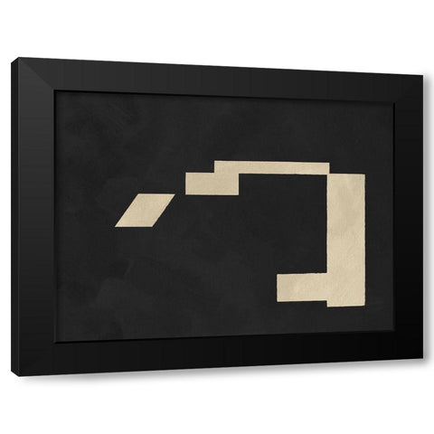 Quadrate Abstract IV Black Modern Wood Framed Art Print by Green, Jacob