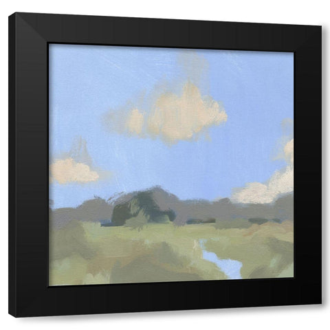 August Impression II Black Modern Wood Framed Art Print by Green, Jacob