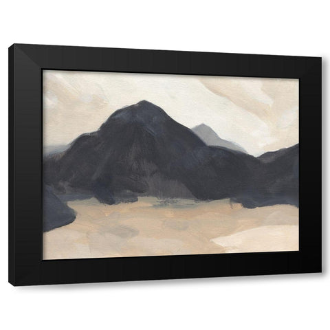 Black Mountain II Black Modern Wood Framed Art Print with Double Matting by Green, Jacob
