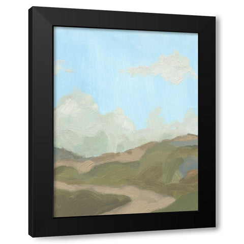 Summer Wayside I Black Modern Wood Framed Art Print by Green, Jacob