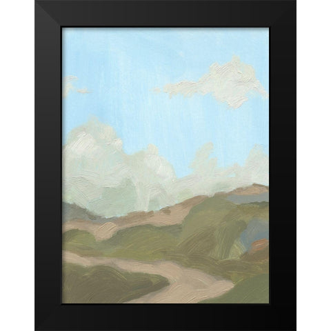 Summer Wayside I Black Modern Wood Framed Art Print by Green, Jacob