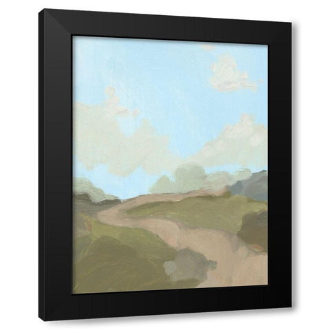 Summer Wayside III Black Modern Wood Framed Art Print with Double Matting by Green, Jacob