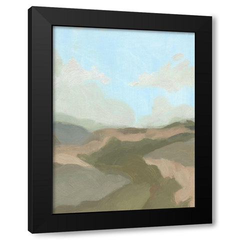 Summer Wayside IV Black Modern Wood Framed Art Print by Green, Jacob
