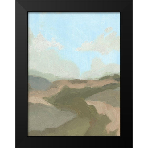 Summer Wayside IV Black Modern Wood Framed Art Print by Green, Jacob