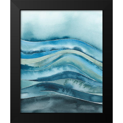 Quiet Wave I Black Modern Wood Framed Art Print by Popp, Grace